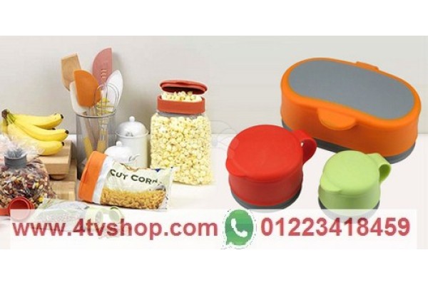 غالق الاكياس اليدوى 3 قطع اشكال مختلفة لاحكام غلق الكيس و متعدد الاستعمالات BAG CAP 